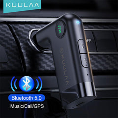 A Photo Of Kuulaa AUX car Bluetooth Receiver 3.5MM Jack Audio Music Bluetooth V5.0
