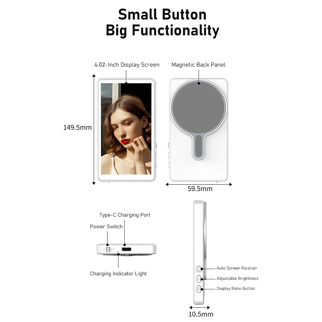 A Photo Of Magnetic Phone Vlog Selfie Monitor Screen – 4.02