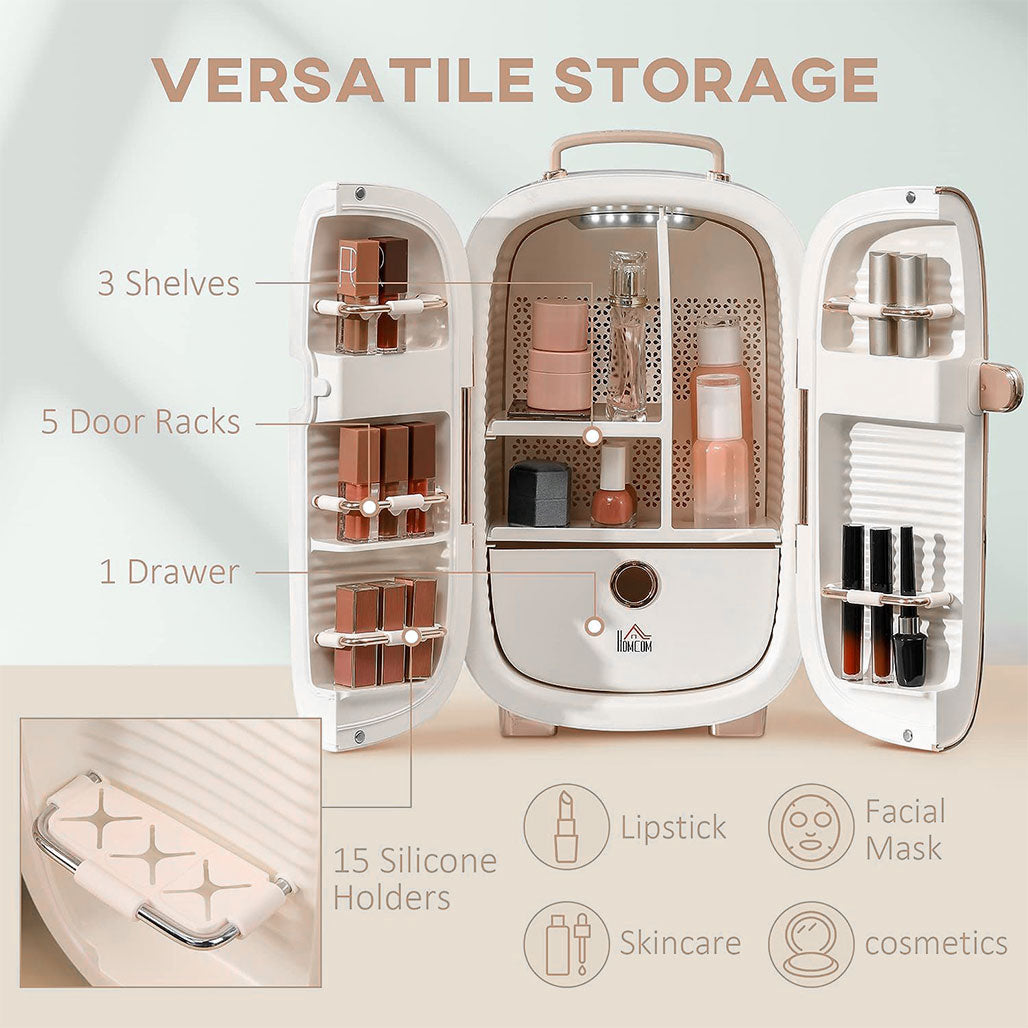 A Photo Of Green Lion Portable Skincare Fridge