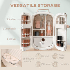 A Photo Of Green Lion Portable Skincare Fridge