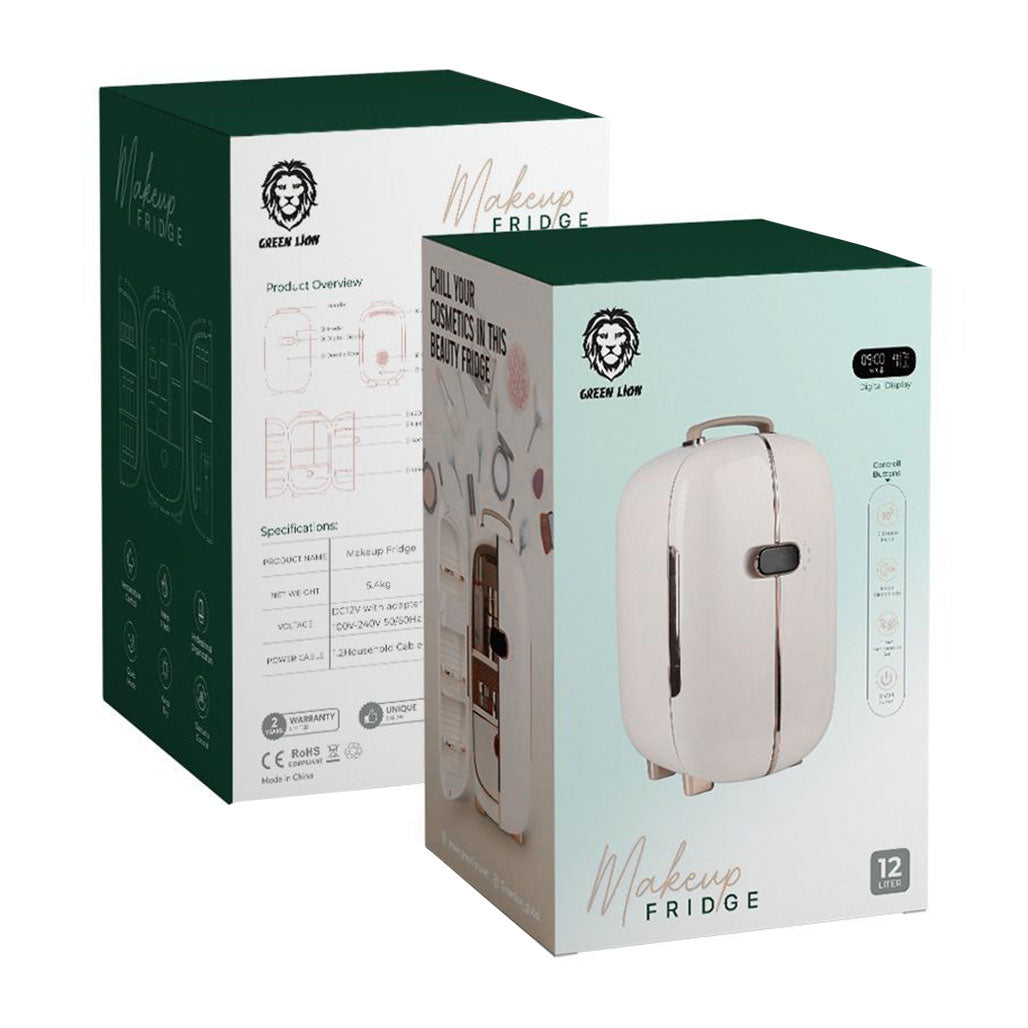 A Photo Of Green Lion Portable Skincare Fridge