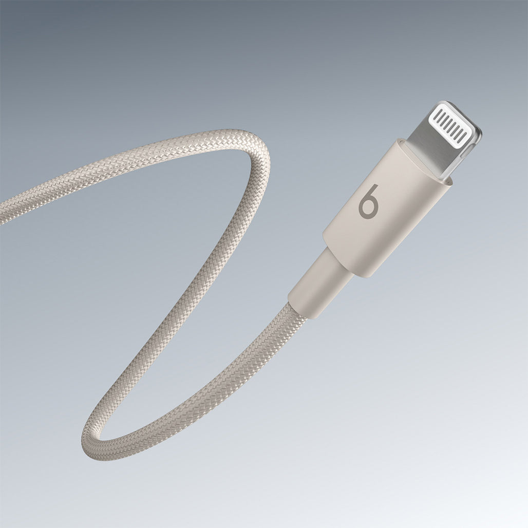 A Photo Of Beats USB-C to Lightning Woven Charging Cable 1.5m – Fast Charging, Tangle-Free, CarPlay Compatible