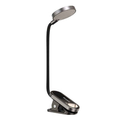 A Photo Of Baseus Comfort Reading Mini Clip Lamp - Dark Gray, 3W, 400mAh Battery