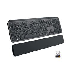 A Photo Of Logitech 920-009416 MX Keys Plus - Advanced Wireless Illuminated Keyboard with Customizable Palm Rest