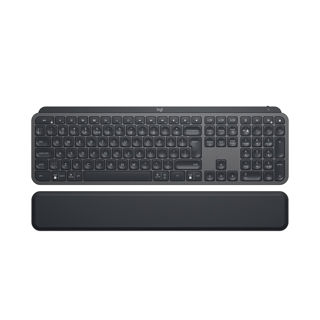 A Photo Of Logitech 920-009416 MX Keys Plus - Advanced Wireless Illuminated Keyboard with Customizable Palm Rest