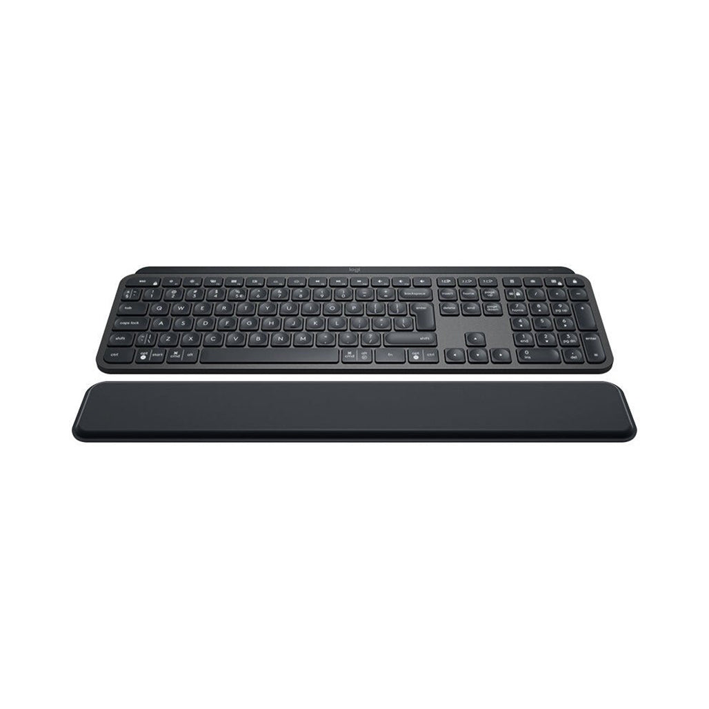 A Photo Of Logitech 920-009416 MX Keys Plus - Advanced Wireless Illuminated Keyboard with Customizable Palm Rest