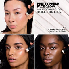 A Photo Of NUDESTIX Rose Glow Skin Set – Limited Edition Cream Blush & Glow Highlight Stick Duo