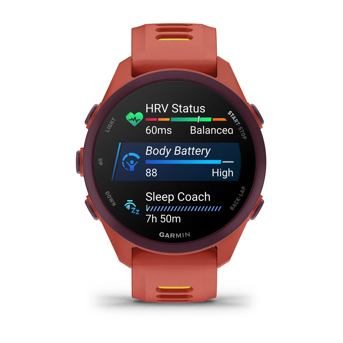 A Photo Of Garmin Forerunner 170 Music - GPS Running Smartwatch with AMOLED Display