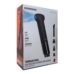 A Photo Of Porodo Tornado Dual Car Vacuum Cleaner & Air Blower