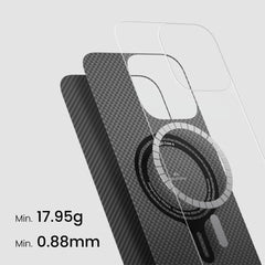 A Photo Of Pitaka Classic Ultra-Slim Case for iPhone 16 Pro Max – Lightweight Aramid Fiber Protection with Magnetic Integration