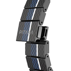 A Photo Of Pitaka Poetry of Things - Moon Aramid Carbon Fiber Watch Band For Apple Watch | 40mm-41mm-42mm-44mm-45mm-49mm