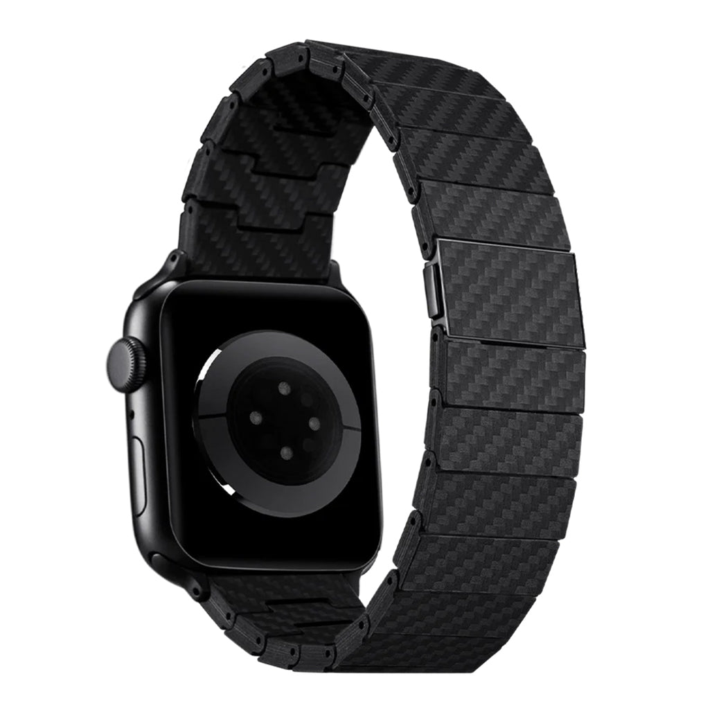 A Photo Of Pitaka Modern Aramid Carbon Fiber Watch Band For Apple Watch | 40mm-41mm-42mm-44mm-45mm-49mm