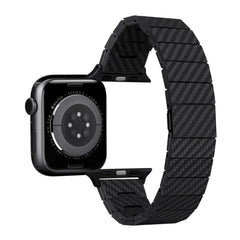 A Photo Of Pitaka Modern Aramid Carbon Fiber Watch Band For Apple Watch | 40mm-41mm-42mm-44mm-45mm-49mm