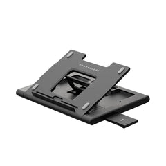 A Photo Of Powerology Multi-Functional Pro Hub Laptop Stand with 100W PD, 4K HDMI, Wireless Charger & Adjustable Angles