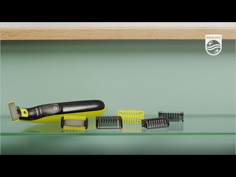 A Video Of Philips OneBlade Face + Body QP2824/10 Hybrid Trimmer | Waterproof Electric Razor with Dual Blades & Skin Guard
