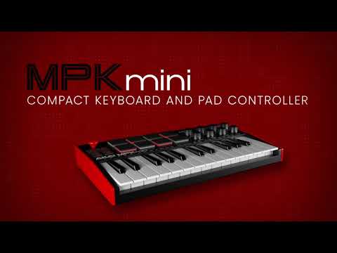 A Video Of AKAI MPK Mini MK3 - MIDI Keyboard Controller – Compact USB-Powered Beat Maker with 25 Keys, MPC Pads & Production Software