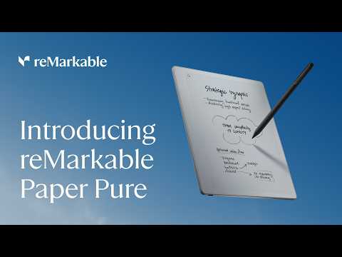 A Video Of reMarkable Paper Pure 10.3-Inch Digital Paper Tablet – 32GB with Marker
