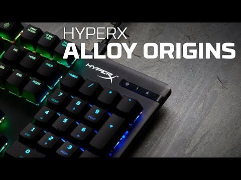 A Video Of HyperX Alloy Origins PBT HX Aqua Switch - Mechanical Gaming Keyboard | 639N5AA#ACB