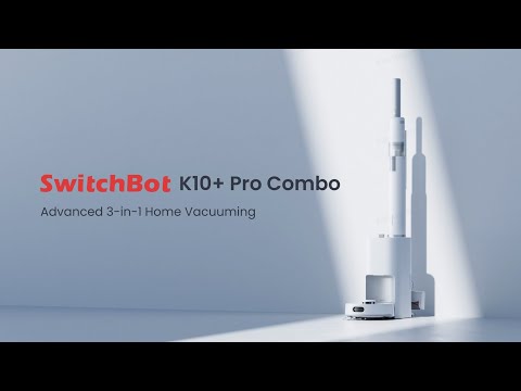 A Video Of SwitchBot K10+ Pro Combo – Smart Robot Vacuum & Cordless Floor Sweeper