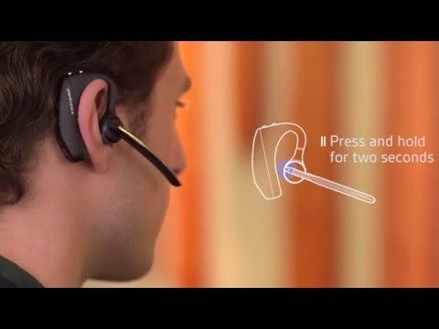 A Video Of Poly Voyager 5200 UC Bluetooth Headset with Charging Case