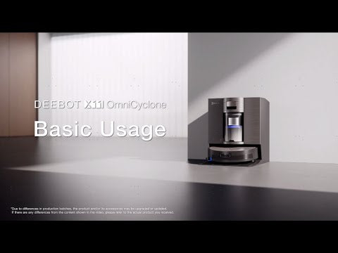 A Video Of ECOVACS DEEBOT X11 OmniCyclone Bagless Robot Vacuum & Mop