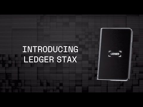 A Video Of Ledger Stax - Secure Touchscreen Hardware Wallet
