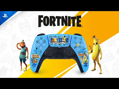 A Video Of Sony DualSense PS5 Wireless Controller - Fortnite Limited Edition