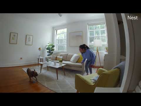 A Video Of Google Nest Cam (1-Pack) - Indoor/Outdoor Battery-Powered Security Cameras