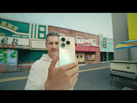 A Video Of Tecno Spark 20 Pro - 12GB RAM - 256GB Storage - Sunset Blush