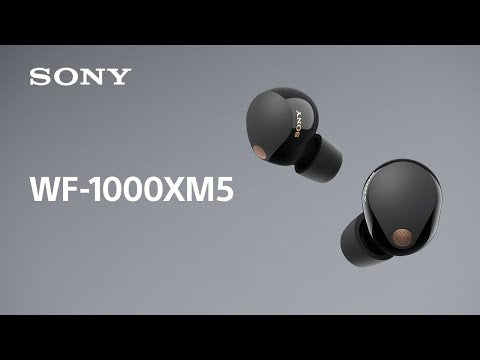 A Video Of Sony WF-1000XM5 - Wireless Noise Cancelling Earbuds - Black