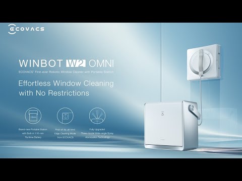 A Video Of ECOVACS WINBOT W2 OMNI - Window Cleaning Robot with Smart Dock