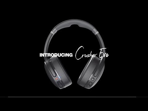 A Video Of Skullcandy Crusher Evo - Wireless Over-Ear Headphones | True Black | S6EVW-N740