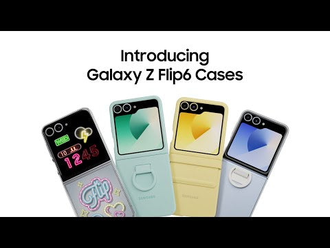 A Video Of Samsung Z Flip6 Silicone Case with Built-In Ring | Ultra-Slim, Non-Slip Grip, Sleek Design