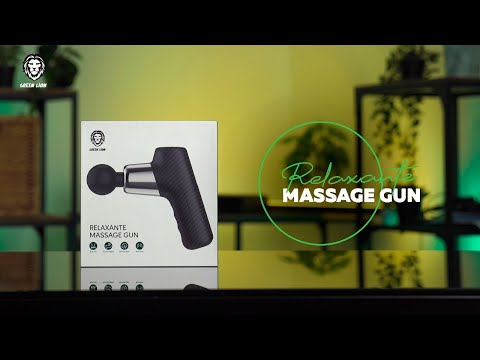 A Video Of Green Lion Relaxante Portable Massage Gun 2500mAh