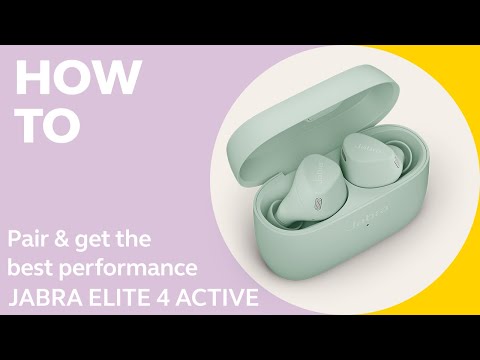 A Video Of Jabra Elite 4 Active - Wireless Earbuds with ANC