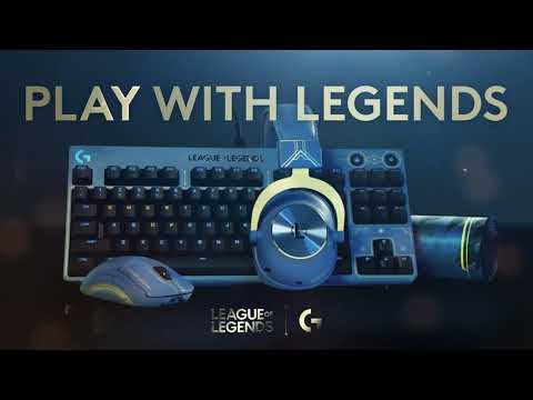 A Video Of Logitech G PRO X Gaming Headset - League of Legends Edition