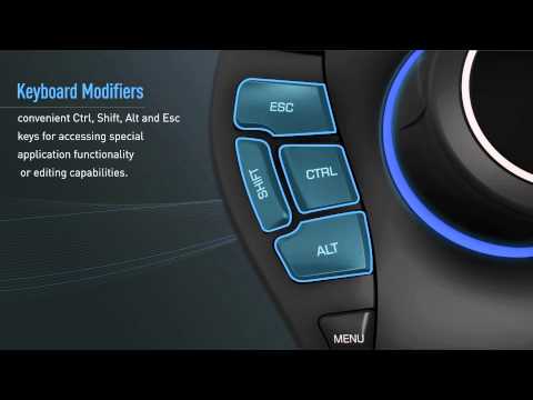 A Video Of 3Dconnexion SpaceMouse Pro - Intuitive 3D Navigation Mouse for CAD | 3DX-700040 - Engineering Mouse