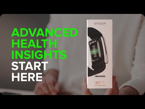 A Video Of WHOOP MG Life Health & Fitness Tracker with 12-Month Membership – Obsidian/Titanium
