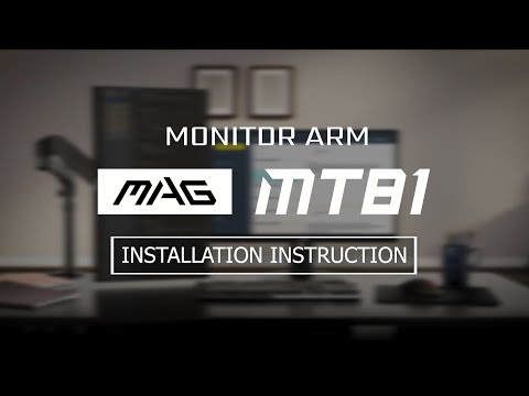 A Video Of MSI MAG MT81 Monitor Arm - Full-Motion VESA Compatible Desk Mount