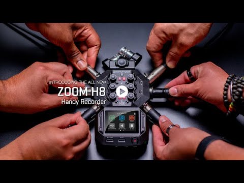 A Video Of Zoom H8 12-Track Handy Recorder with Interchangeable Microphone System | Multi-Function Audio Recorder with App-Driven Touchscreen