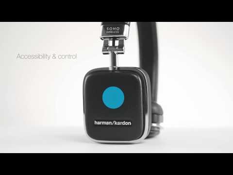 A Video Of Harman Kardon Soho Wireless On-Ear Headphones - White