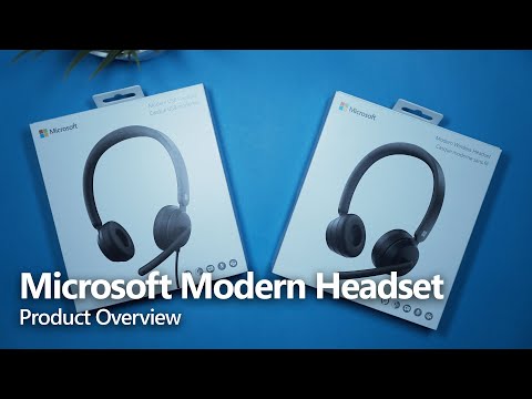 A Video Of Microsoft Modern – On-Ear Wireless Headphones with Noise-Cancelling Microphone for Teams & Zoom