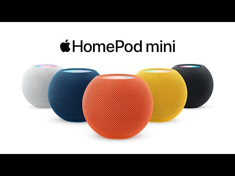 A Video Of Apple HomePod mini – Compact Smart Speaker with 360º Sound