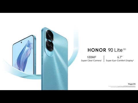 A Video Of Honor 90 Lite 8GB Ram - 256GB Storage - Titanium Silver
