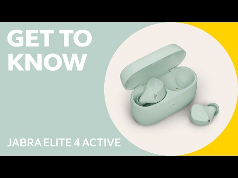 A Video Of Jabra Elite 4 Active - Wireless Earbuds with ANC