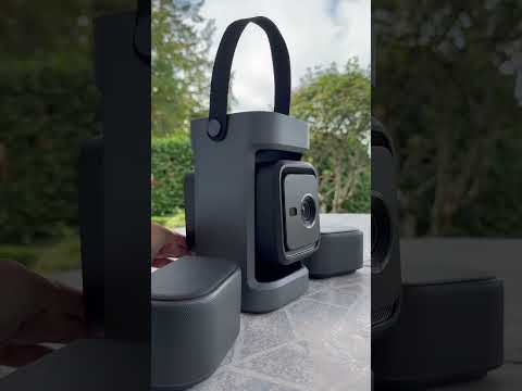 A Video Of Anker Soundcore Nebula P1 - Portable Projector with Detachable Speakers