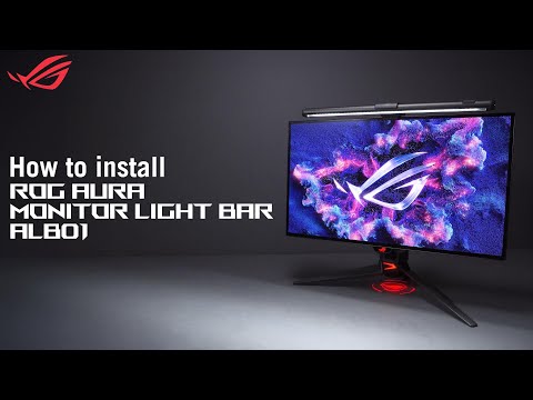 A Video Of ASUS ROG Aura Monitor Light Bar ALB01 – Enhance Your Gaming and Workspace Lighting