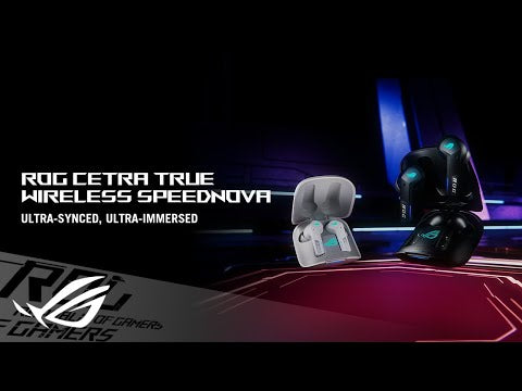 A Video Of Asus ROG Cetra True Wireless SpeedNova Gaming Earbuds