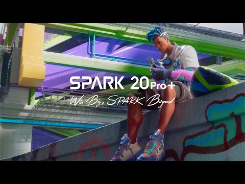 A Video Of Tecno Spark 20 Pro Plus - 8GB RAM - 256GB Storage - Lunar Frost