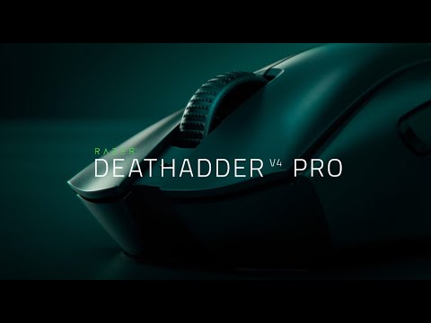 A Video Of Razer DeathAdder V4 Pro - Ultra-LightWeight Wireless Ergonomic ESports Mouse